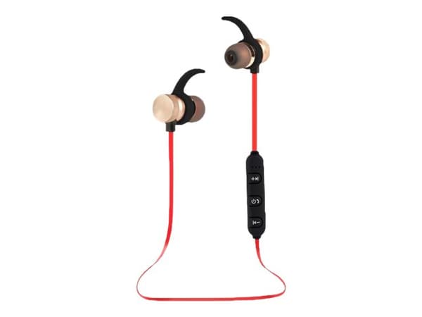 Esperanza EH186L - Øreproptelefoner med mik. - i øret - bag nakken-montering - Bluetooth - trådløs