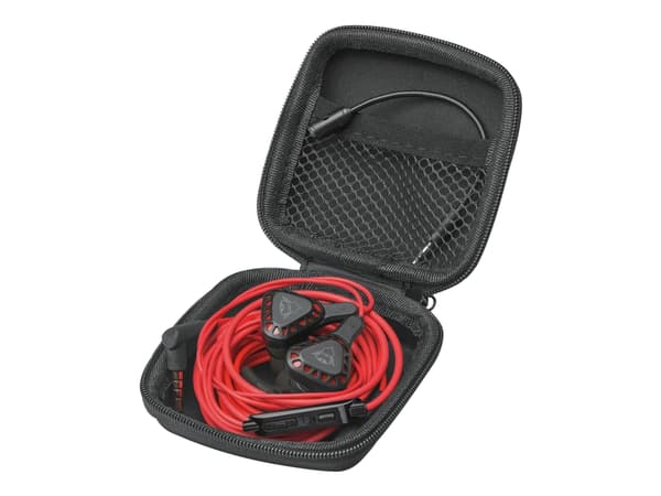Trust GXT 408 Cobra - Hörlurar med mikrofon - inuti örat - kabelansluten - 3,5 mm kontakt