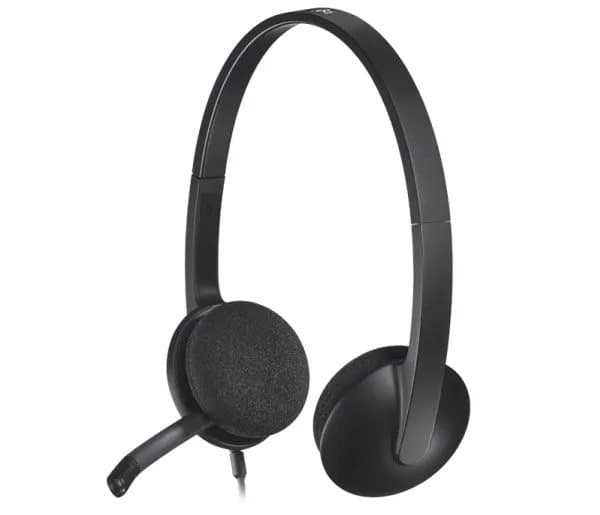 Logitech USB Headset H340 - Headset - på örat - kabelansluten