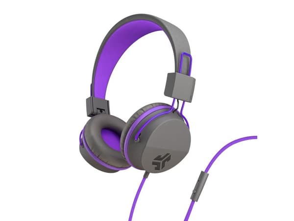 JLab IEUHJKSTUDIORGRYPRP6, Kuulokkeet, Pääpanta, Musiikki, Sininen, Grafiitti, Purppura, Kaksikanavainen, Johdollinen ohjausyksikkö