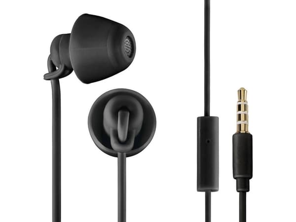 Thomson EAR3008BK Piccolino In Ear -kuulokkeet langalliset mustat melua vaimentavat kuulokkeet, äänenvoimakkuuden säätö
