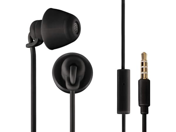 Thomson EAR3008BK Piccolino In Ear -kuulokkeet langalliset mustat melua vaimentavat kuulokkeet, äänenvoimakkuuden säätö