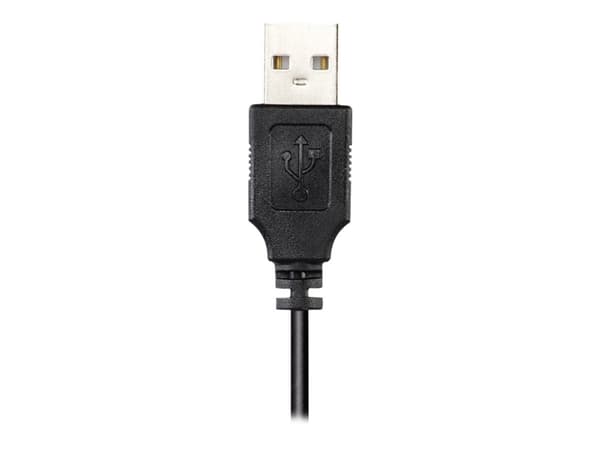 Hama PC Office Headset "HS-USB300" - Headset - full storlek - kabling - USB - sort