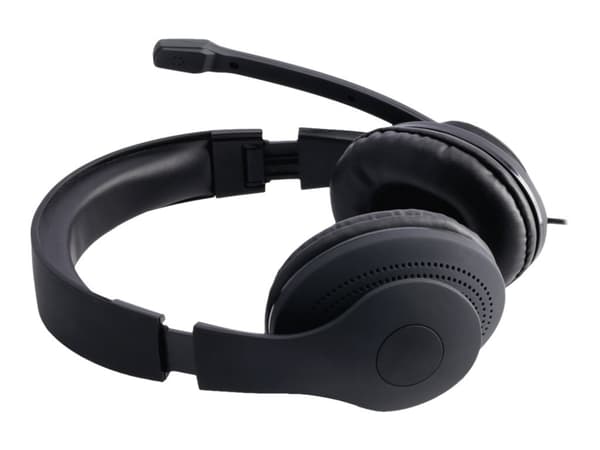 Hama PC Office Headset "HS-USB300" - Headset - full storlek - kabling - USB - sort