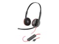 Miniatyrbild 2 av 4: Poly Blackwire C3220 USB-C - 3200 Series - headset - på örat - kabelansluten - USB-C - ljudisolerande - svart