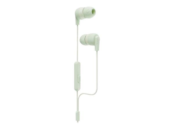 Skullcandy Ink'd+ - Hörlurar med mikrofon - inuti örat - kabelansluten - 3,5 mm kontakt - ljudisolerande - grön, salvia, pastell