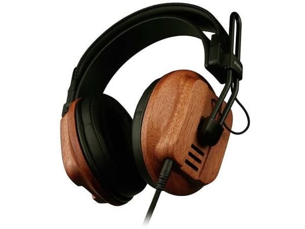 Fostex - T60RP Semi-öppna hörlurar - 15Hz - 35kHz - 50 ohm - 92 dB @ 1 kHz - 3,5 mm jack / 1,5 m kabel - Mahogny (Förvaringsväska ingår)