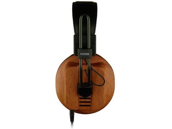 Fostex - T60RP Semi-öppna hörlurar - 15Hz - 35kHz - 50 ohm - 92 dB @ 1 kHz - 3,5 mm jack / 1,5 m kabel - Mahogny (Förvaringsväska ingår)