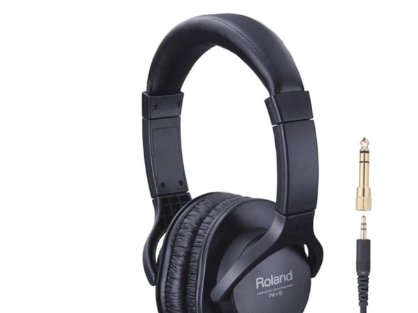 Roland RH-5, Koblet med ledninger (ikke trådløs), 10 - 22000 Hz, Musikk, 190 g, Hodetelefoner, Sort