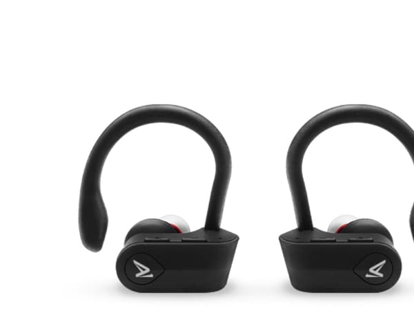 SAVIO TWS-03 - True wireless-hörlurar med mikrofon - inuti örat - montering över örat - Bluetooth - svart