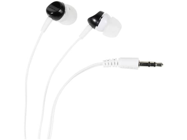 Vivanco Colour Buds, Kabel, 20 - 20000 hz, Musik, 10,5 g, Hörlurar, Svart, Vit