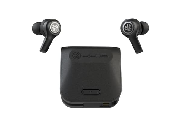 JLab Audio JBuds Air Executive True Wireless Earbuds - True wireless-hörlurar med mikrofon - inuti örat - Bluetooth - svart