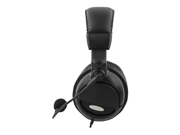 DELTACO HL-9 - Headset - fullstorlek - kabelansluten - svart