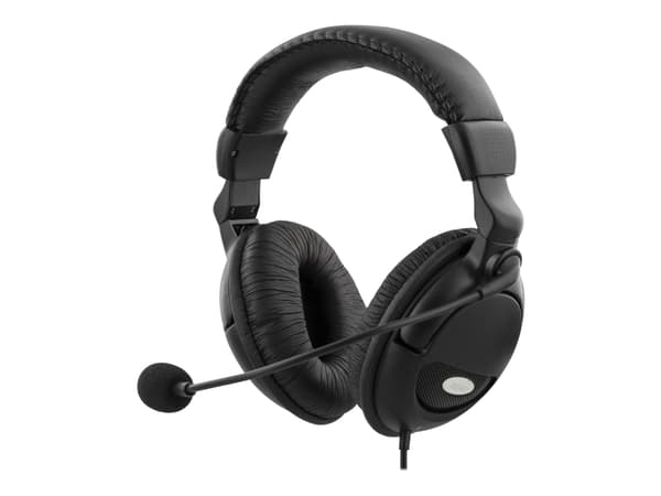 DELTACO HL-9 - Headset - fullstorlek - kabelansluten - svart