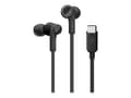 Miniatyrbild 1 av 5: Belkin ROCKSTAR - Hörlurar med mikrofon - inuti örat - kabelansluten - USB-C - ljudisolerande - svart