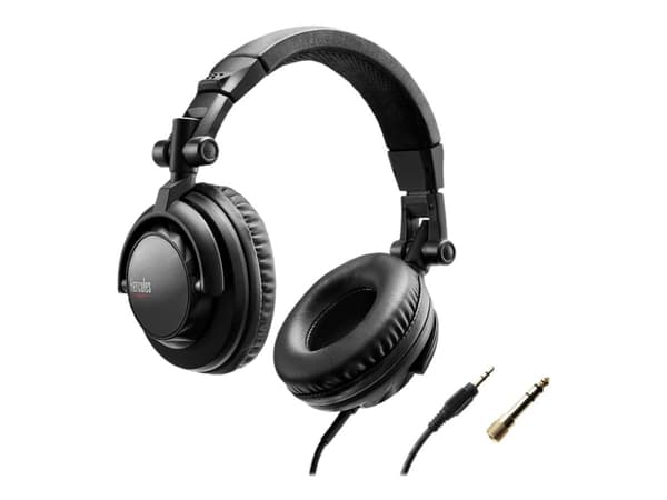Hercules HDP DJ45 - Hodetelefoner - full størrelse - kablet - 3,5 mm jakk - lydisolerende