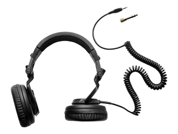 Hercules HDP DJ45 - Hodetelefoner - full størrelse - kablet - 3,5 mm jakk - lydisolerende