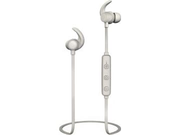 Thomson WEAR7208GR Sport In Ear hovedtelefoner Bluetooth® Grå Noise Cancelling Headset, Lydstyrkeregulering
