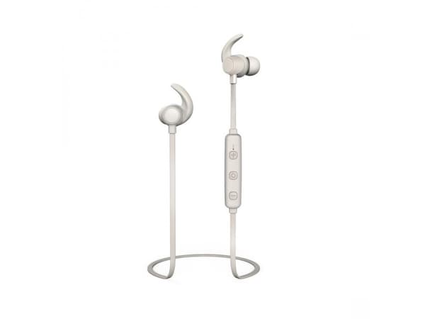 Thomson WEAR7208GR Sport In Ear hovedtelefoner Bluetooth® Grå Noise Cancelling Headset, Lydstyrkeregulering