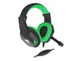 Miniatyrbilde 3 av 5: Natec Genesis Argon 100 - Hodesett - on-ear - kablet - 3,5 mm jakk - svart, grønn