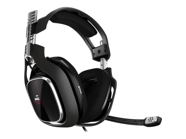 ASTRO Gaming A40 TR + MixAmp Pro TR, Langallinen, Pelaaminen, 20 - 20000 Hz, 369 g, Kuulokkeet, Musta, Punainen, Hopea