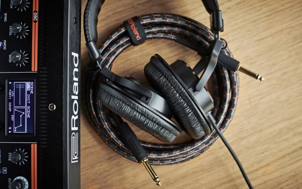 Roland RH-200, Koblet med ledninger (ikke trådløs), Musikk, 20 - 20000 Hz, 200 g, Hodetelefoner, Sort