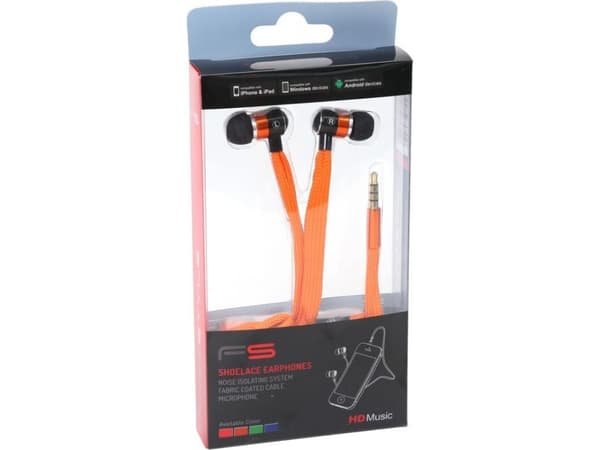 Freestyle FH2112O, Koblet med ledninger (ikke trådløs), 20 - 20000 Hz, Samtaler/musikk, 50 g, Hodetelefoner, Oransje