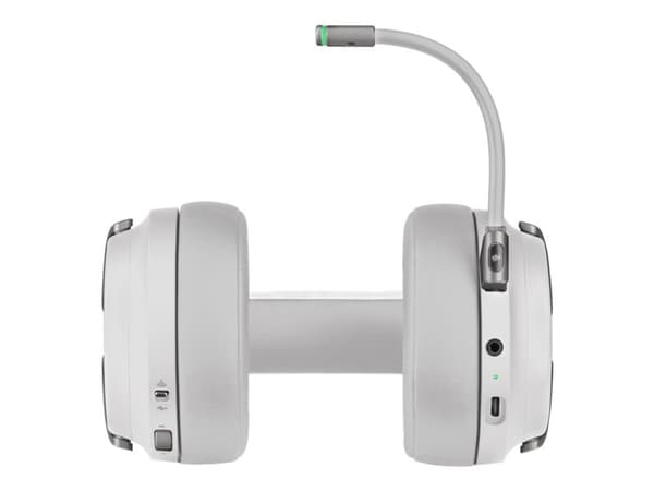 CORSAIR Gaming VIRTUOSO RGB - Headset - fuld størrelse - 2,4 GHz - trådløs - USB / 3,5 mm jackstik - hvid