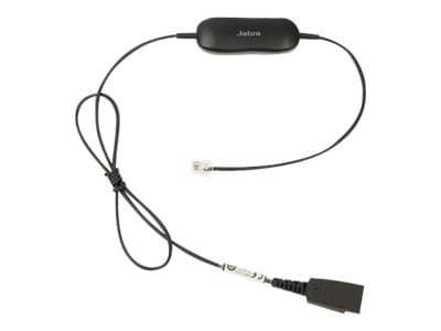 Jabra GN1216 - Hodetelefonkabel - Quick Disconnect plugg til RJ-9 hann - 80 cm - for Avaya one-X Deskphone Edition 96XX; Jabra GN 2000, GN2000; BIZ 2