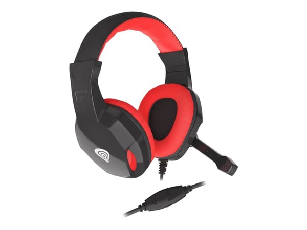 Natec Genesis Argon 110 - Headset - på örat - kabelansluten - 3,5 mm kontakt - svart