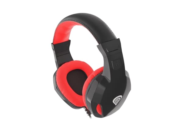 GENESIS ARGON 100, Kabel, Spela, 20 - 20000 hz, Headset, Svart, Röd