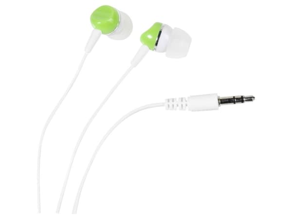 Vivanco Colour Buds, Kabel, 20 - 20000 hz, Musik, 10,5 g, Hörlurar, Grön, Vit