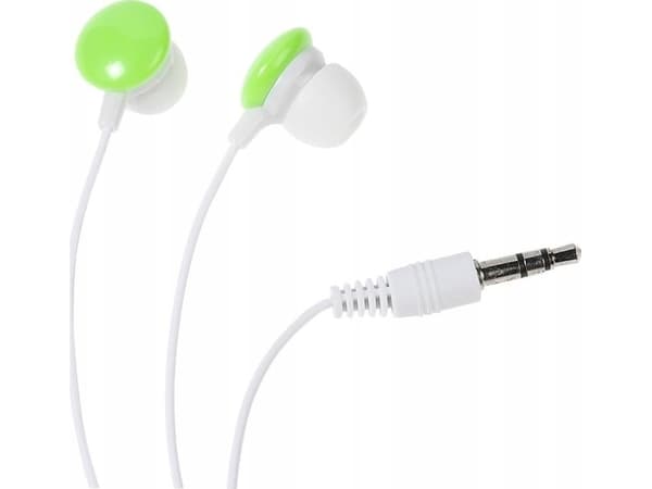 Vivanco Colour Buds, Kabel, 20 - 20000 hz, Musik, 10,5 g, Hörlurar, Grön, Vit