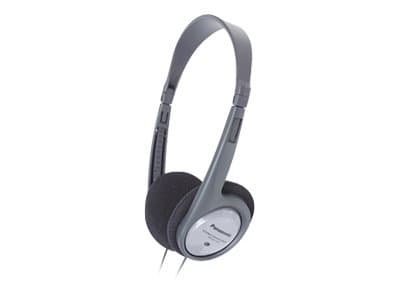 Panasonic RP-HT090E-H - Hodetelefoner - on-ear - kablet - 3,5 mm jakk - grå