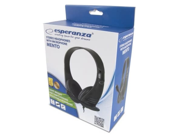 Esperanza Mento - Kuulokkeet - täysi kuulokemikrofoni - kotelointi - 3,5 mm:n liitinliitin