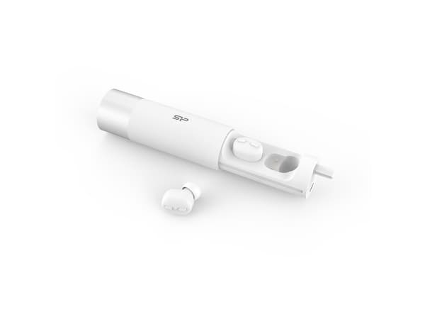 Silicon Power Blast Plug BP81 - True wireless-hodetelefoner med mikrofon - i øret - Bluetooth - hvit