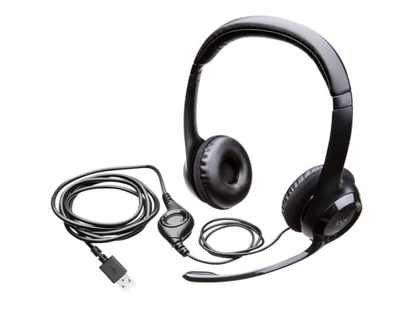 Logitech H390 - Kuulokkeet - korvalla - kaapeli - USB - Musta