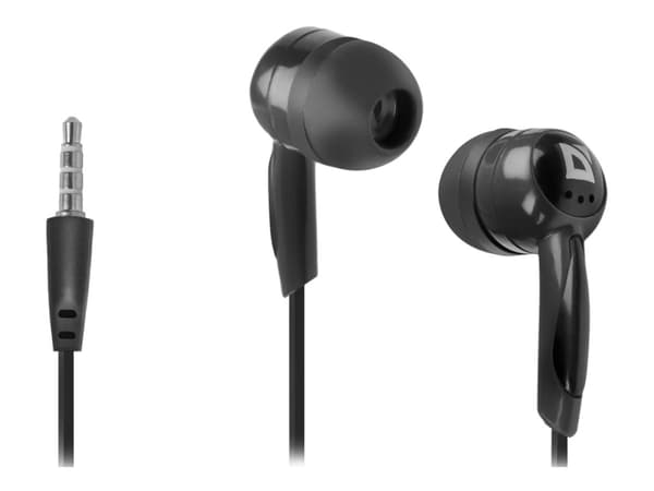 Defender Basic 604 - Hörlurar - inuti örat - kabelansluten - 3,5 mm kontakt - svart