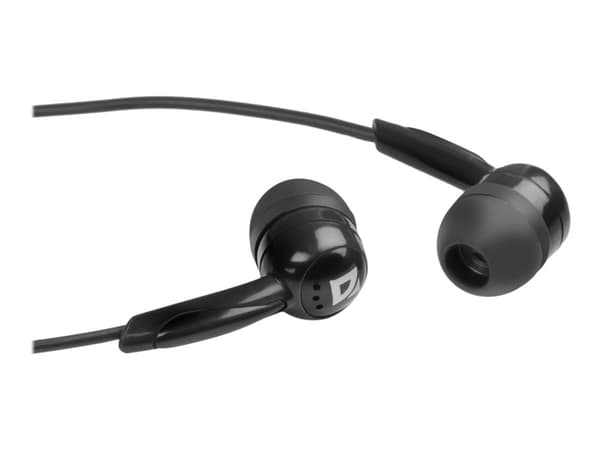 Defender Basic 604 - Hörlurar - inuti örat - kabelansluten - 3,5 mm kontakt - svart