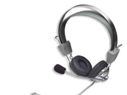 Manhattan 175517, Kabel, 20 - 20000 hz, Samtal/musik, 340 g, Headset, Grå