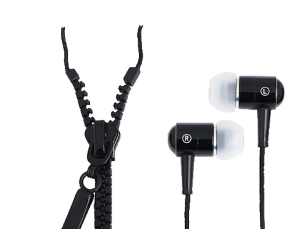 LogiLink "Zipper" Stereo In-Ear Headset - Kuulokkeet - i øret - kabling - sortti