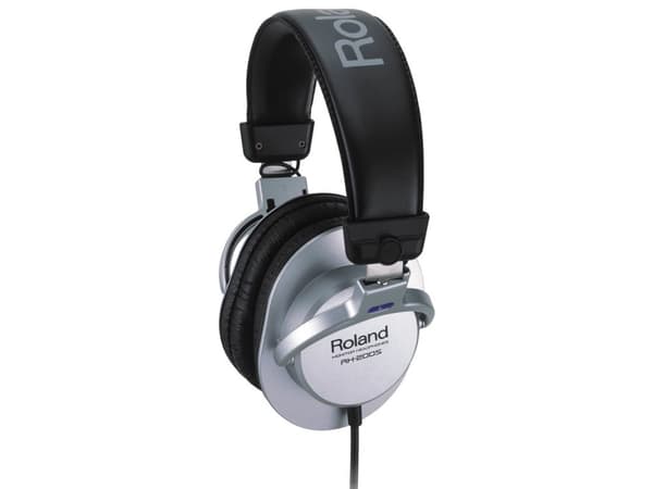 Roland RH-200S, Koblet med ledninger (ikke trådløs), Musikk, 20 - 20000 Hz, Hodetelefoner, Sort, Sølv