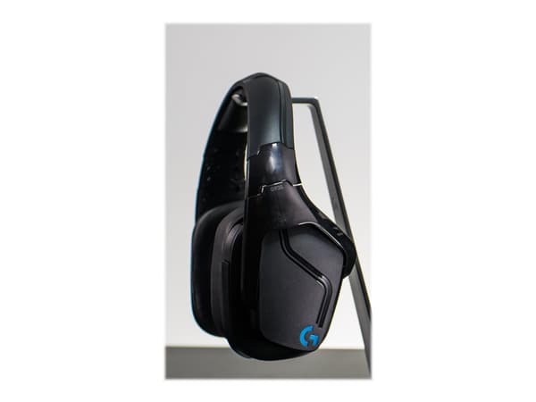 Logitech Gaming Headset G935 - Hodesett - 7,1-kanals - full størrelse - 2,4 GHz - trådløs - 3,5 mm jakk - svart, blå