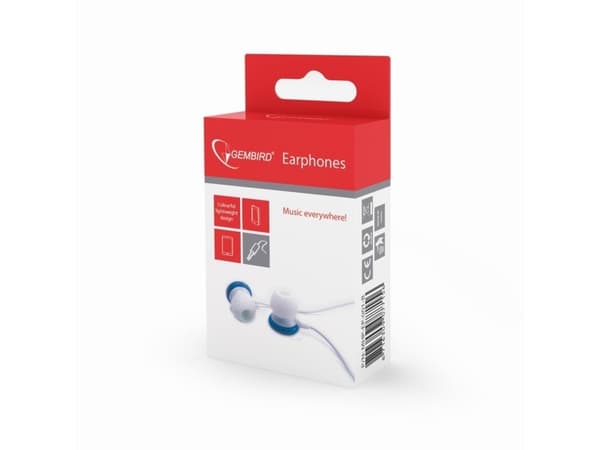 Gembird Candy MHP-EP-001-B - Hörlurar - inuti örat - kabelansluten - 3,5 mm kontakt - blå