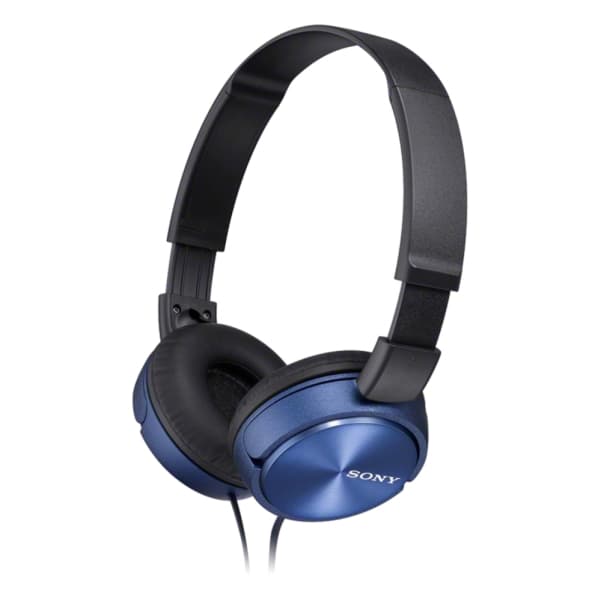 Sony MDR-ZX310APL - Hörlurar med mikrofon - fullstorlek - kabelansluten - 3,5 mm kontakt - blå