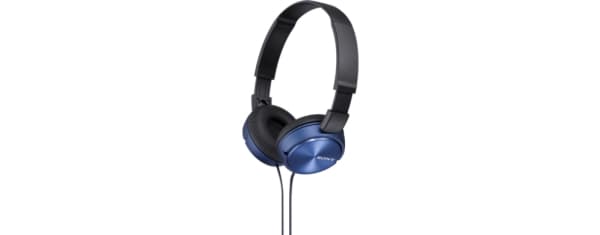 Sony MDR-ZX310APL - Hörlurar med mikrofon - fullstorlek - kabelansluten - 3,5 mm kontakt - blå