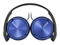 Miniatyrbild 2 av 5: Sony MDR-ZX310APL - Hörlurar med mikrofon - fullstorlek - kabelansluten - 3,5 mm kontakt - blå