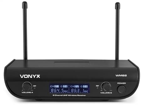 Vonyx WM82C Mikrofon UHF digital 2ch BP+HH
