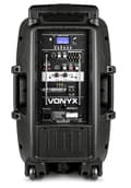Miniatyrbild 4 av 11: Vonyx AP1200PA Mobil förstärkare/högtalare  12" BP-HH-UHF/