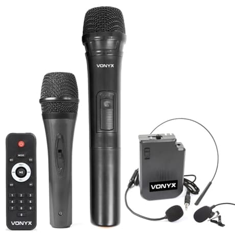 Vonyx AP1200PA Mobil förstärkare/högtalare 12" BP-HH-UHF/
